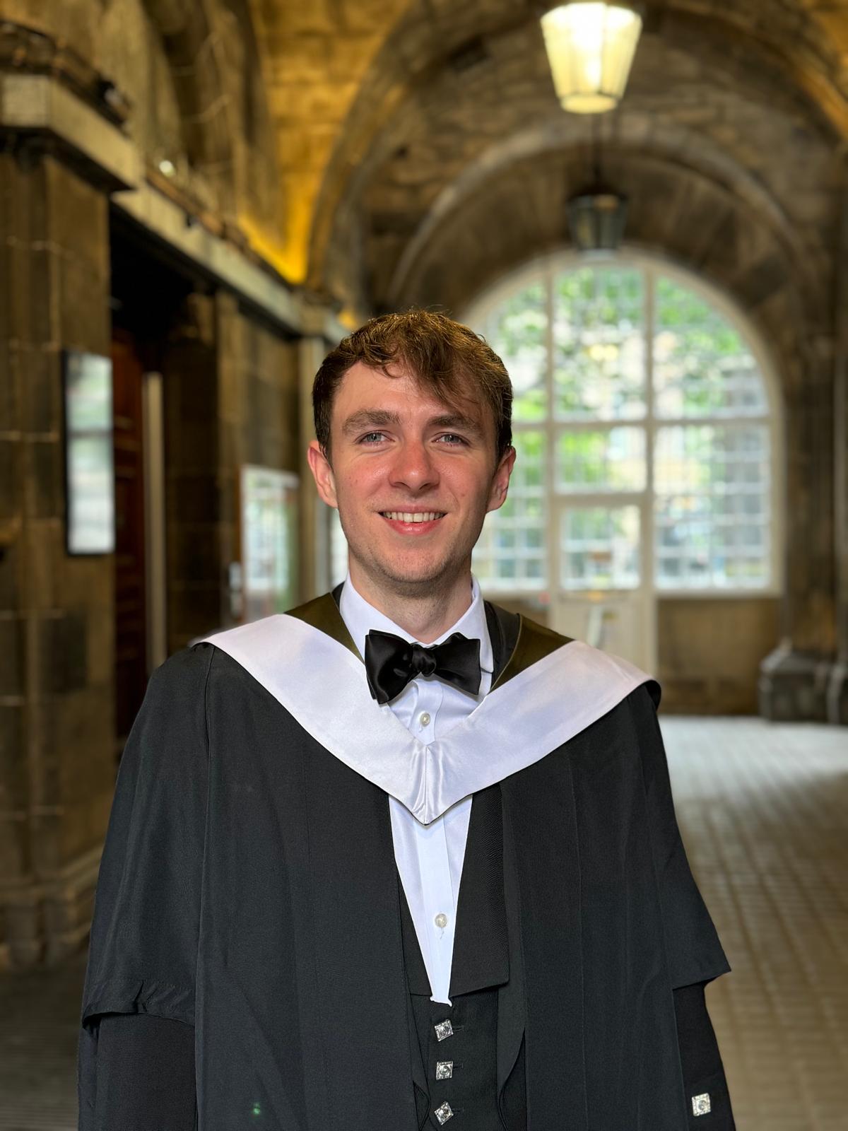 Nicholas Runcie at his University of Edinburgh graduation